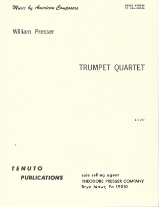 Book cover for Trumpet Quartet