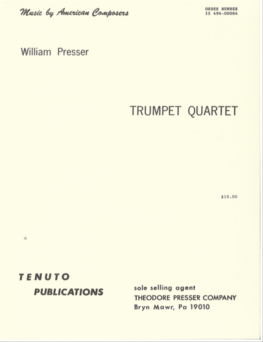 Trumpet Quartet Trumpet Quartet Trumpet scores gallery preview page 1