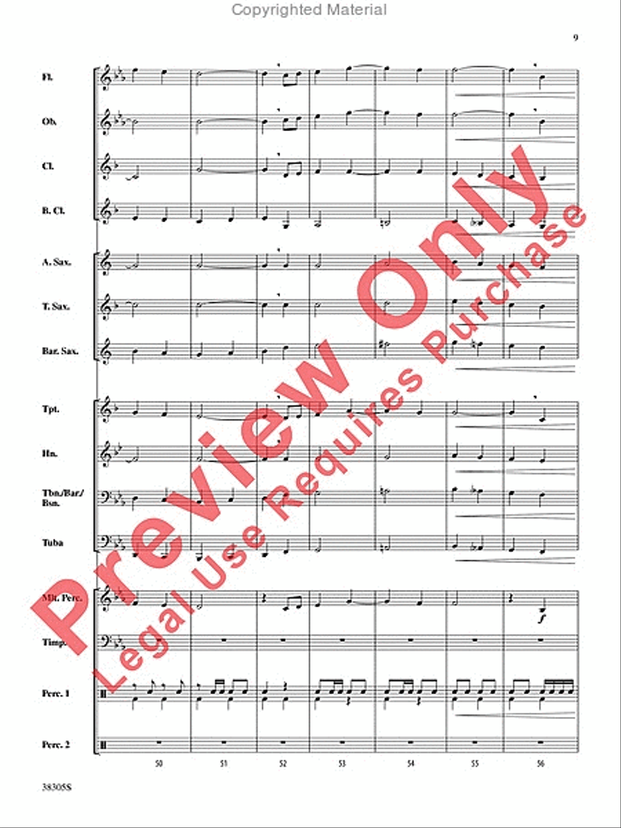 A Star-Spangled March A Star-Spangled March Concert Band scores gallery preview page 10