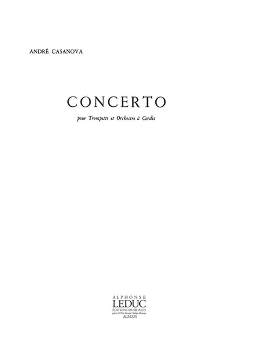 Book cover for Concerto (trumpet & Piano)