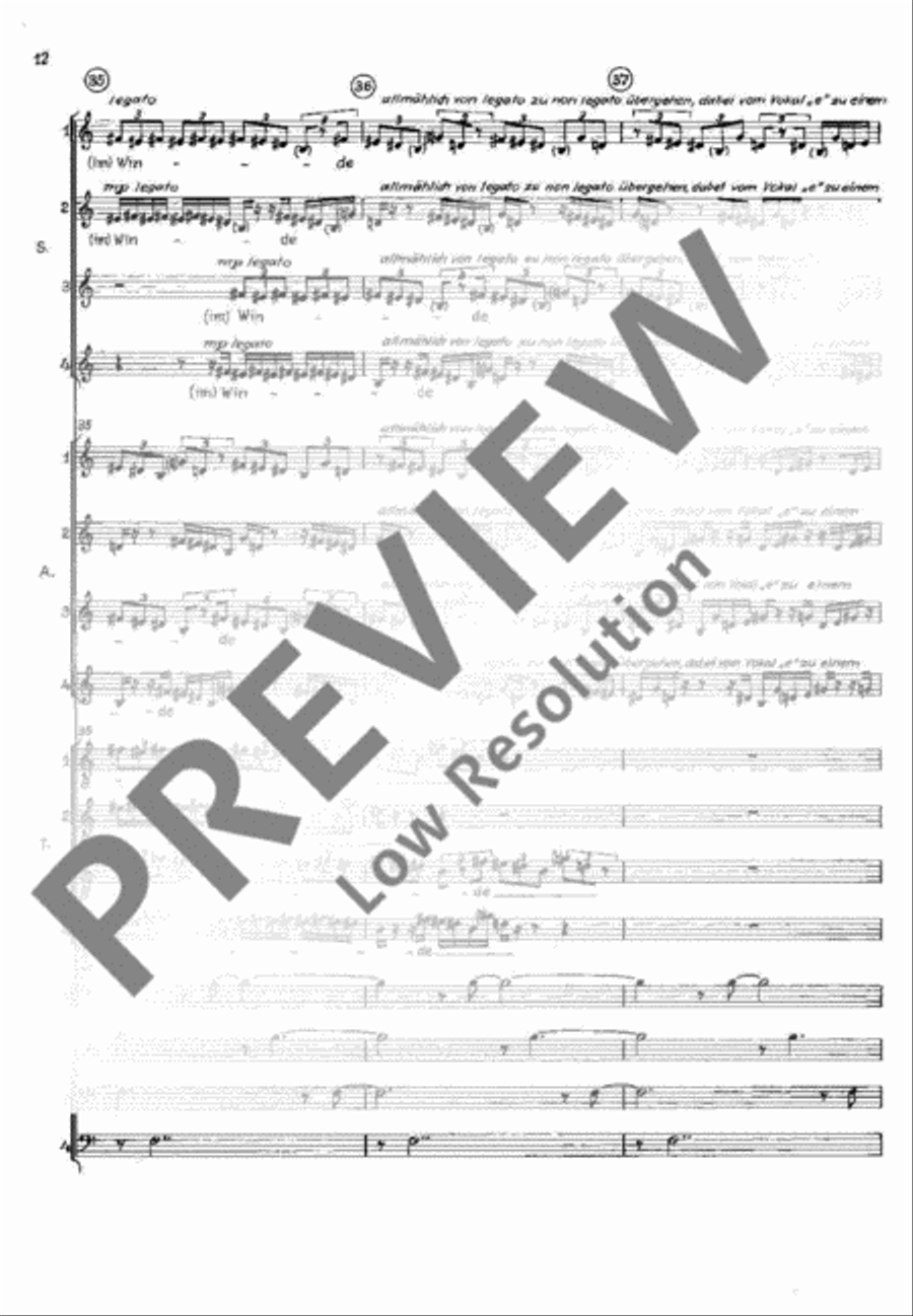 Drei Phantasien 4-Part scores gallery preview page 13