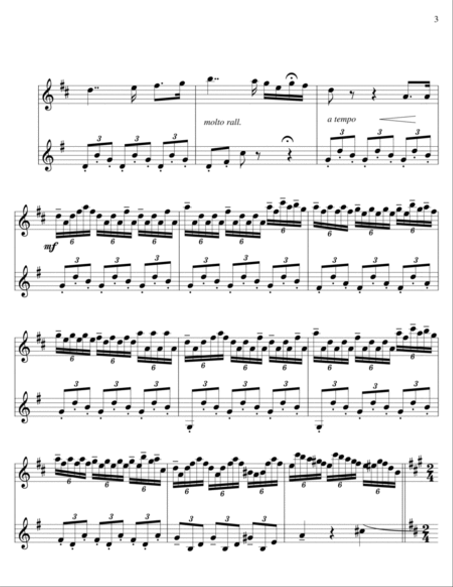 The Elixir of Love-alto sax-bass clarinet duet Clarinet Duet scores gallery preview page 3
