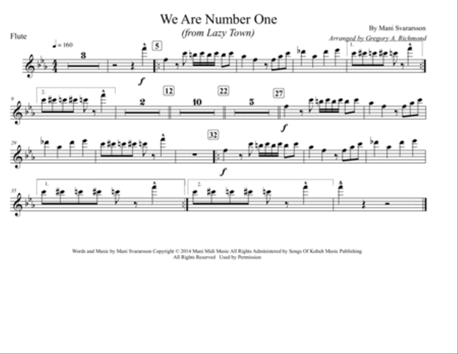We Are Number One Marching Band scores gallery preview page 5