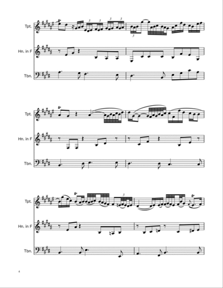 Arioso BWV 156 - Brass Trio Brass Trio scores gallery preview page 4