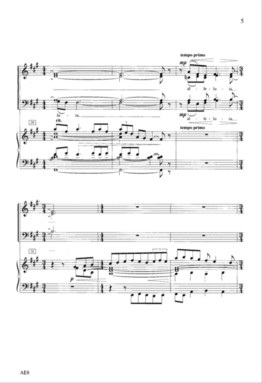 Spiritus Domini 4-Part scores gallery preview page 6
