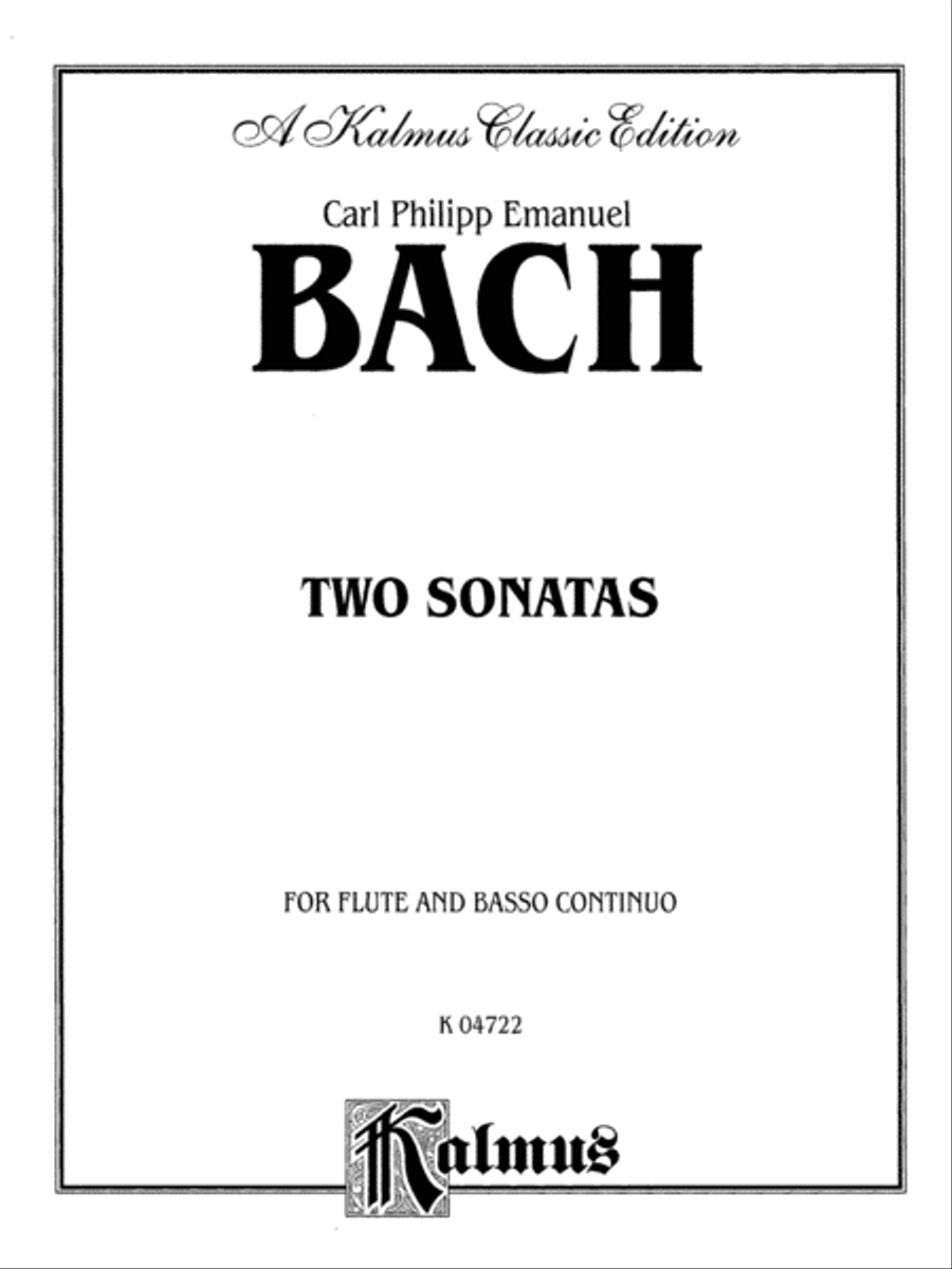 Two Sonatas (A Minor and D Major) Small Ensemble scores gallery preview page 2