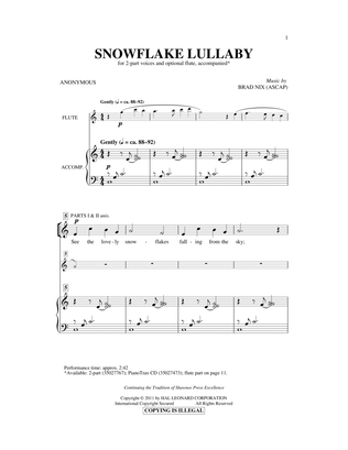 Book cover for Snowflake Lullaby