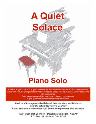 A Quiet Solace Piano Solo