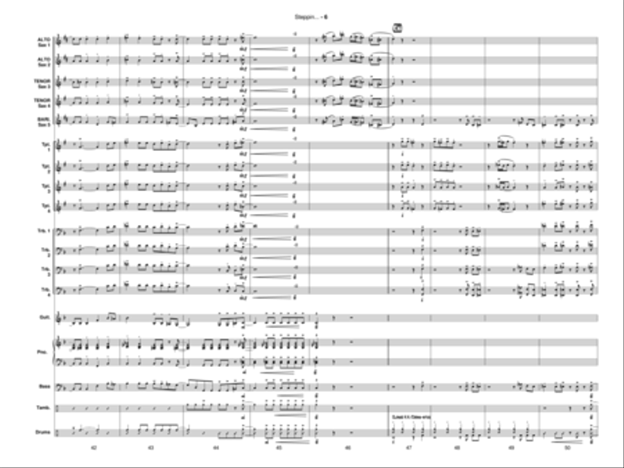 Steppin' Up! Jazz Ensemble scores gallery preview page 7