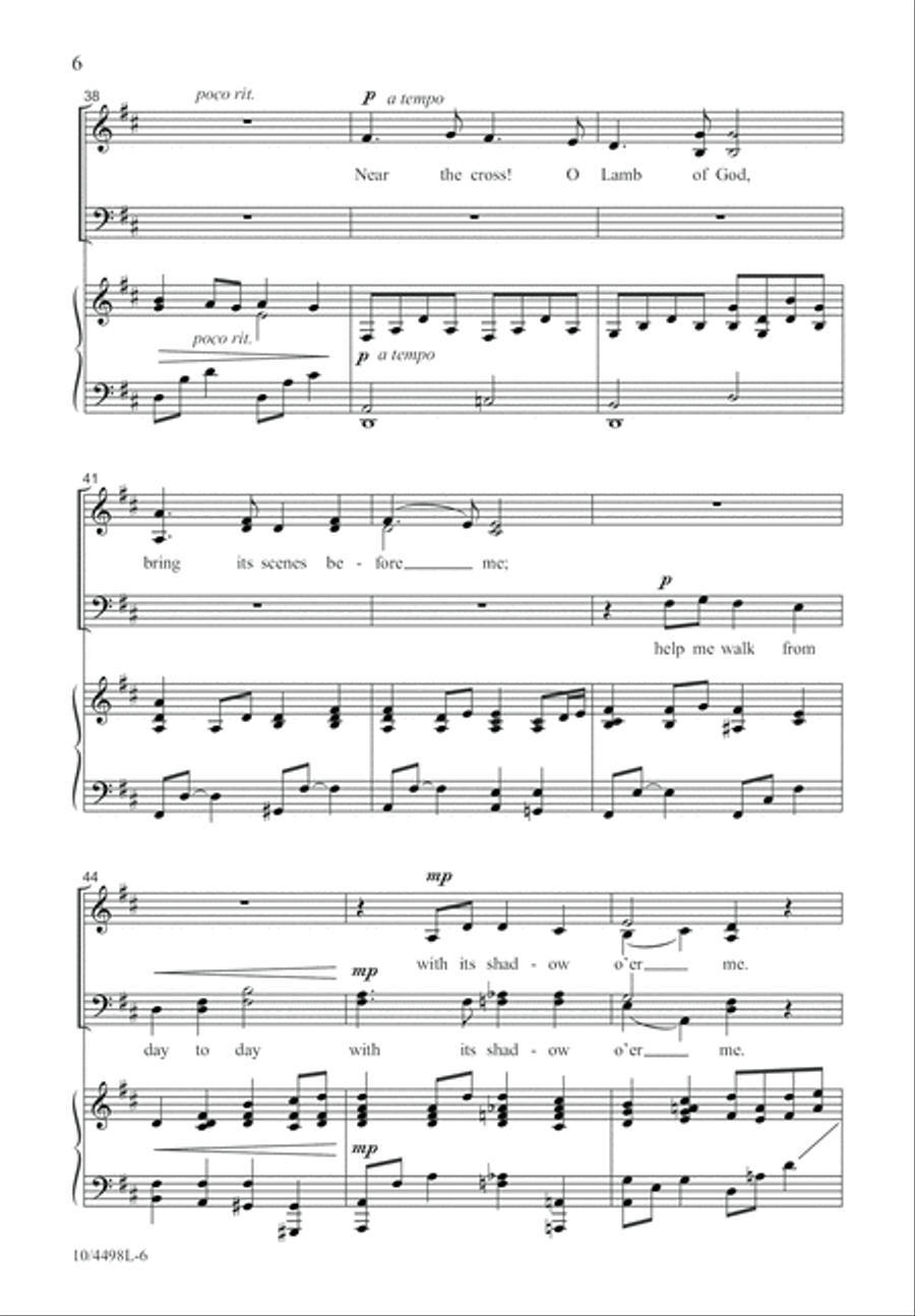 Jesus, Keep Me Near the Cross 4-Part scores gallery preview page 7