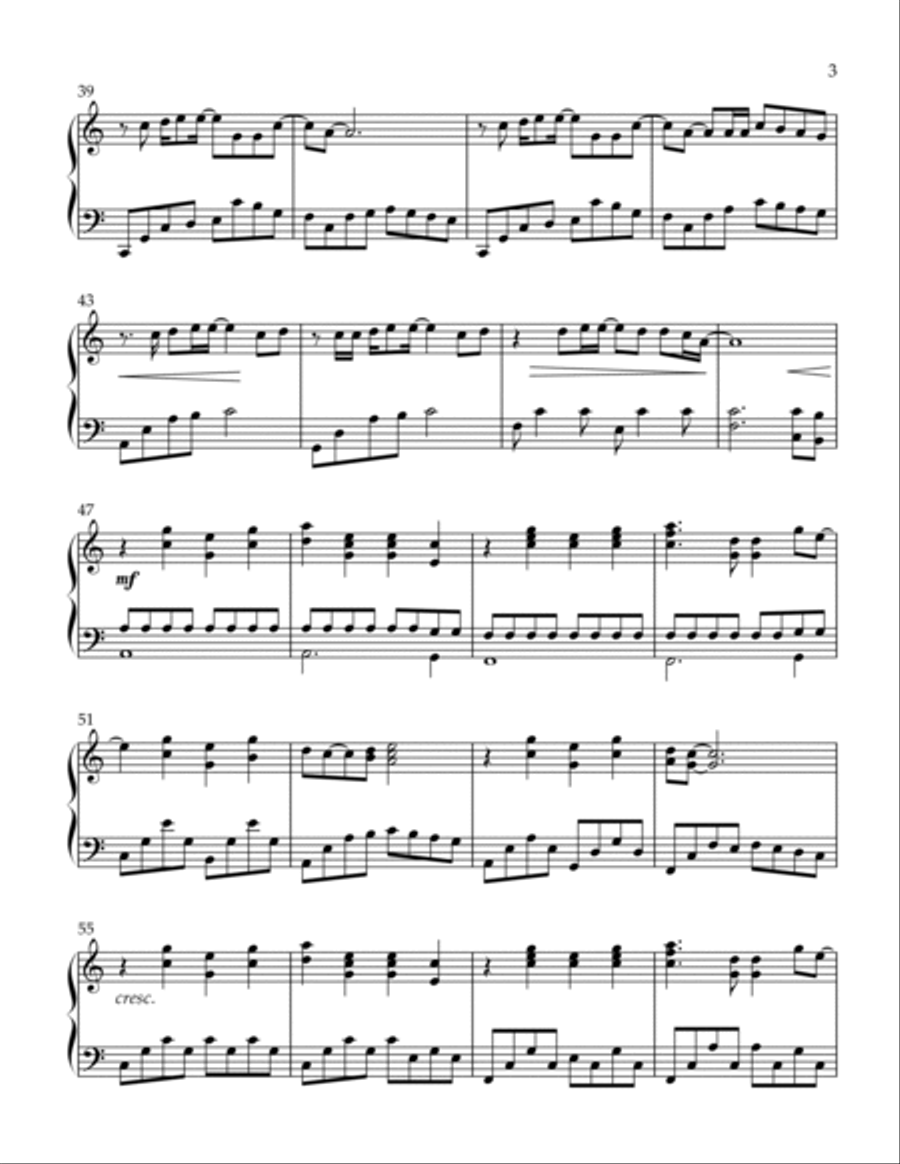 Call Your Mom Piano Solo scores gallery preview page 3