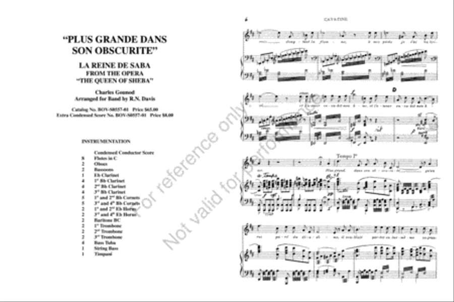 Plus grand dans son obscurite Concert Band scores gallery preview page 3