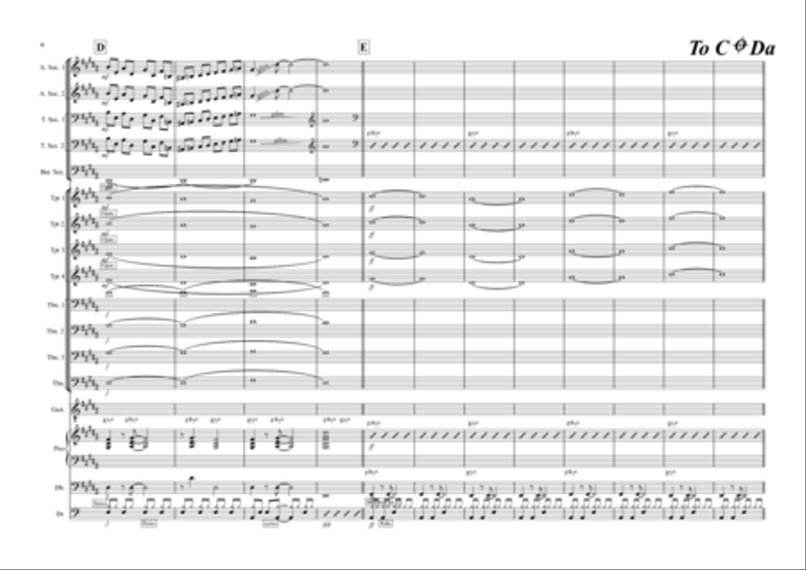 Time to Remind Me Time to Remind Me Jazz Ensemble scores gallery preview page 4