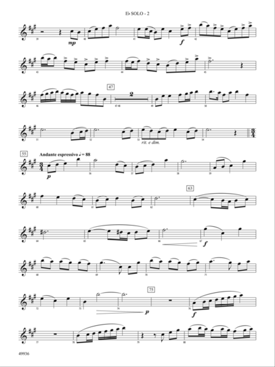 A Chameleon Concerto: Solo Eb Part String Orchestra scores gallery preview page 2