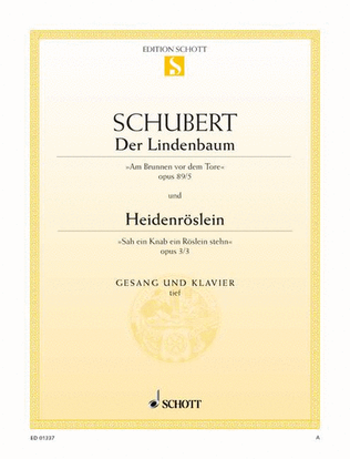 Book cover for Der Lindenbaum / Heidenröslein