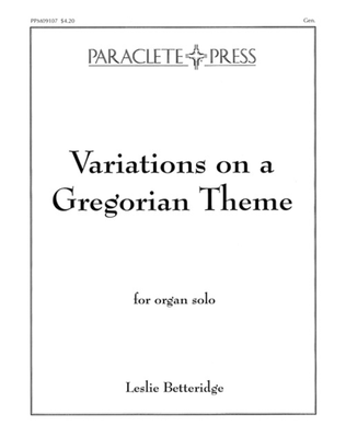 Book cover for Variations on a Gregorian Theme