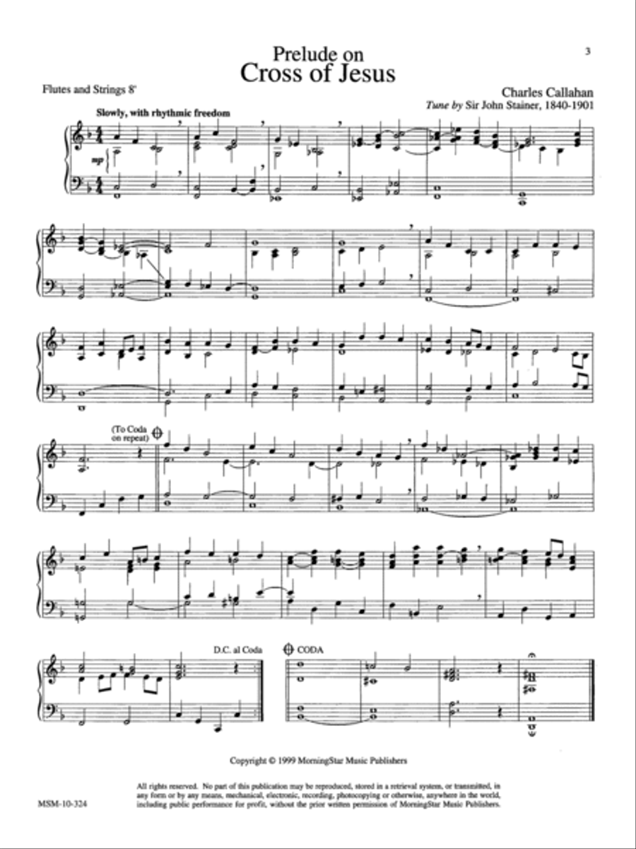 Lenten Music for Manuals, Set 2 Organ scores gallery preview page 3