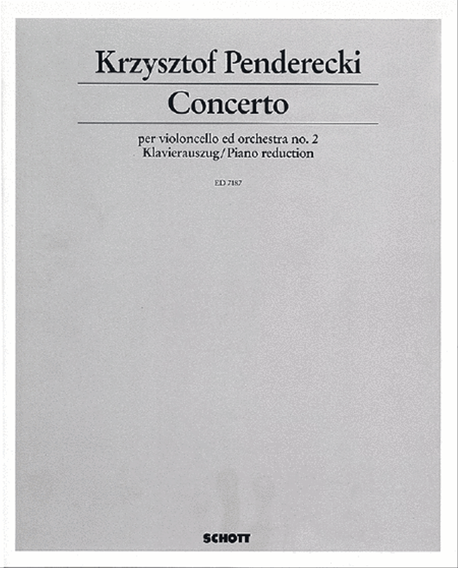 Cello Concerto No. 2 Piano Accompaniment scores gallery preview page 1