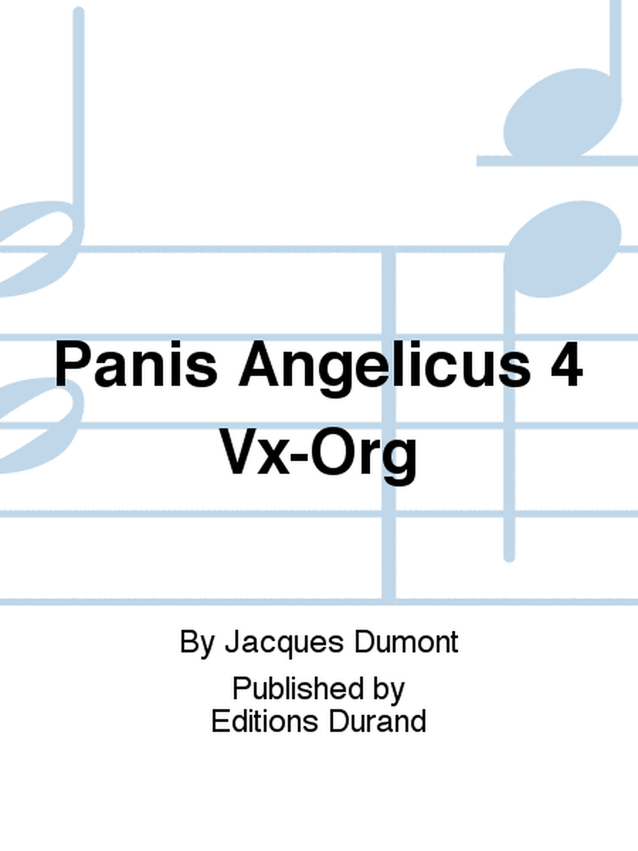 Panis Angelicus 4 Vx-Org