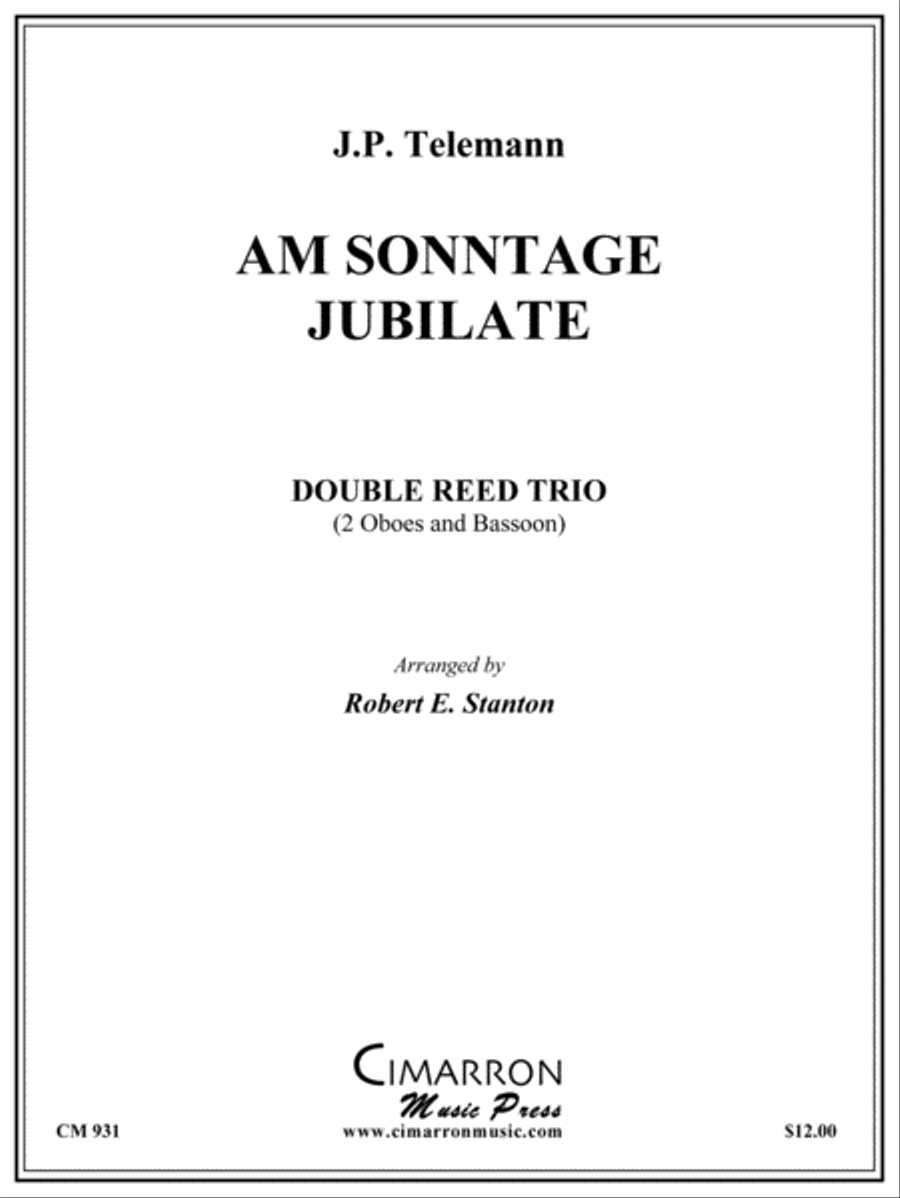 Am Sonntage Jubilate Woodwind Trio scores gallery preview page 1