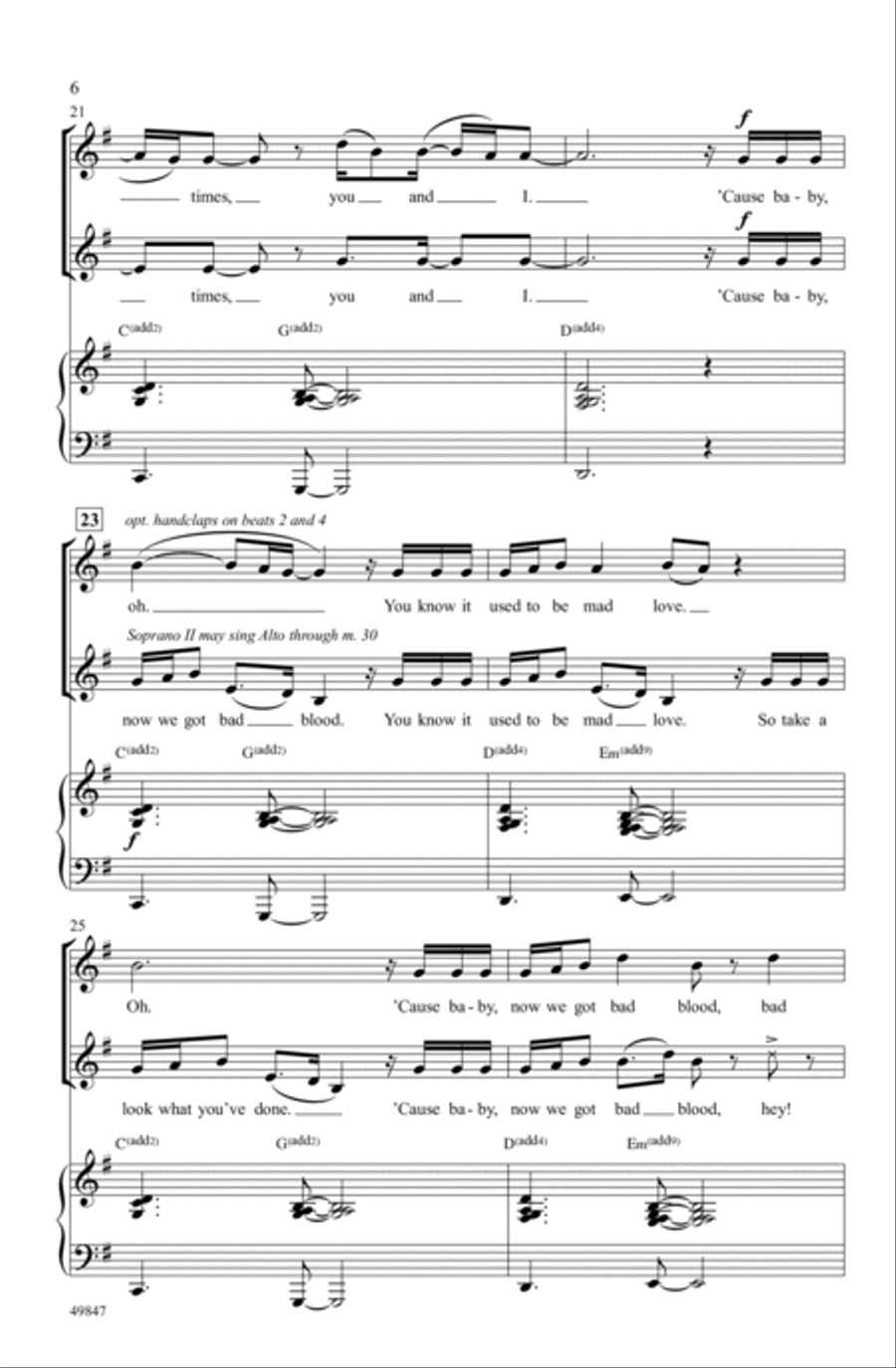 A Taylor Swift Suite Choir scores gallery preview page 5