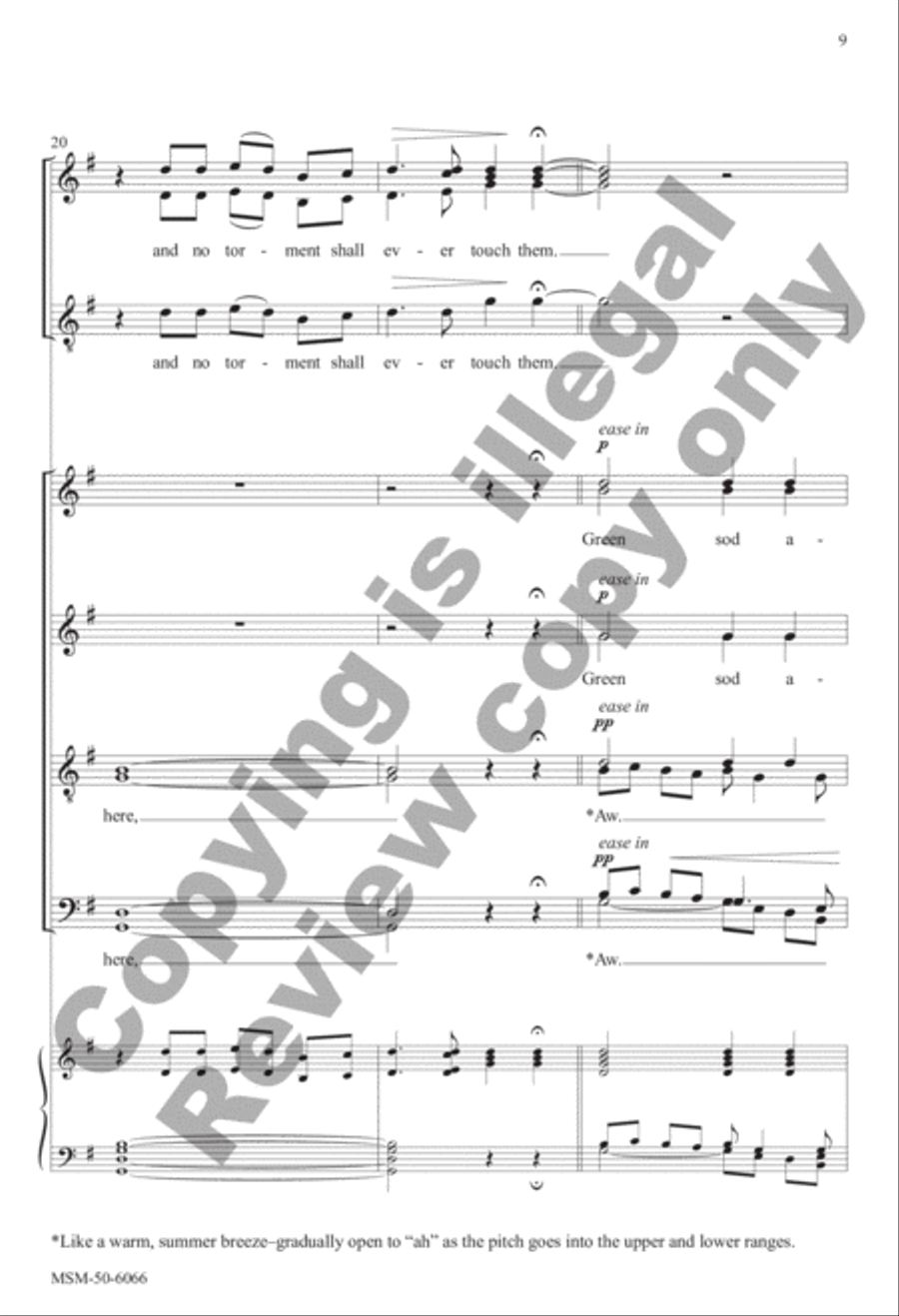The Souls of the Righteous 4-Part scores gallery preview page 9
