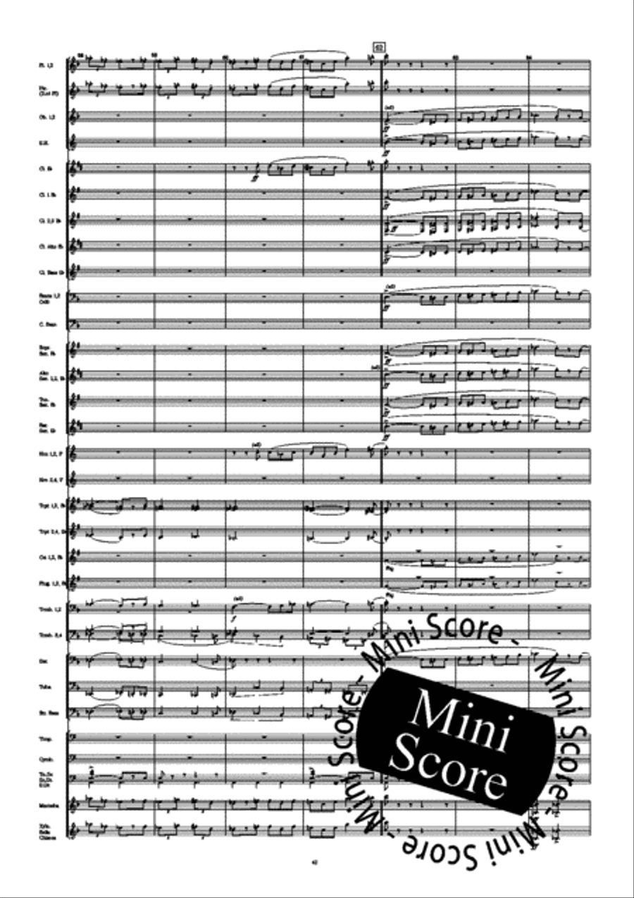 Fourth Symphony Fourth Symphony Concert Band scores gallery preview page 50