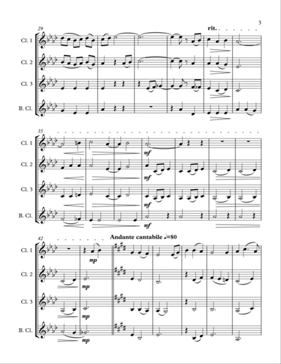 Caprice No. 1 Caprice No. 1 Woodwind Ensemble scores gallery preview page 3