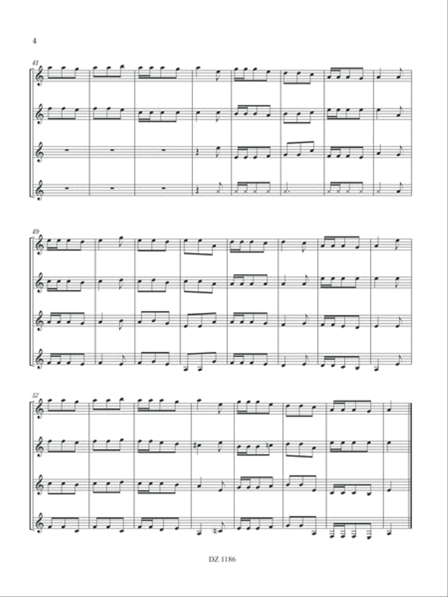 Automne Guitar Ensemble scores gallery preview page 4