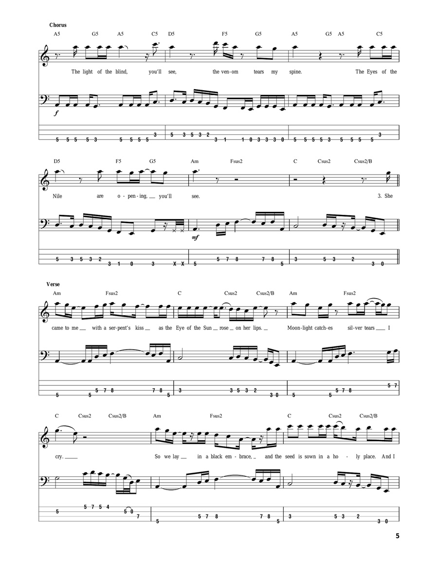 Revelations Revelations Electric Guitar scores gallery preview page 5