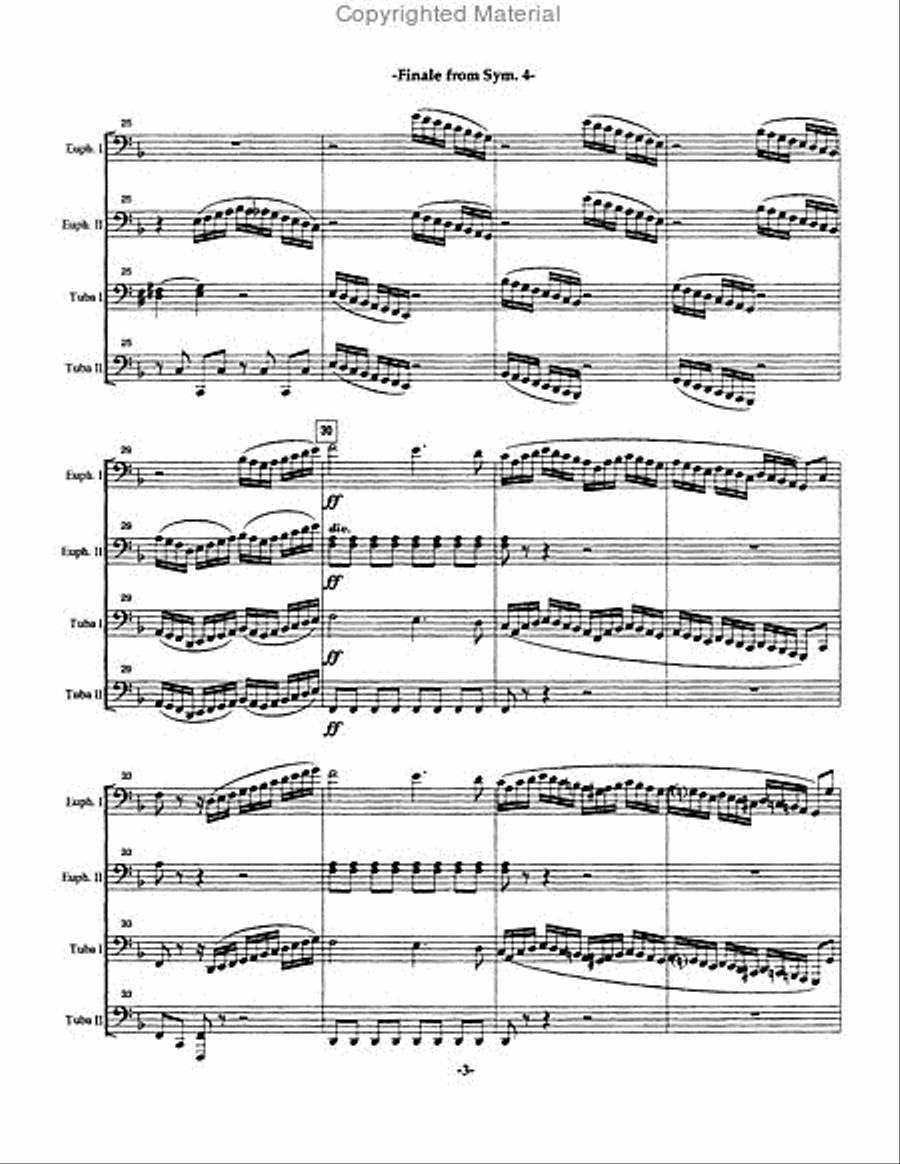 Finale from Symphony No. 4 EETT scores gallery preview page 4