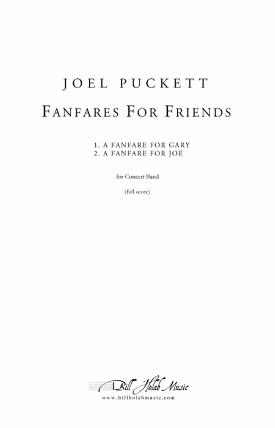 Fanfare for Friends Concert Band scores gallery preview page 1