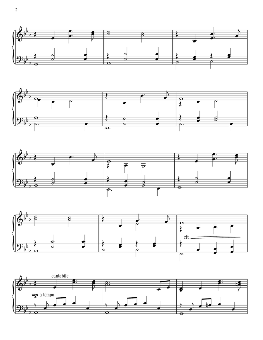 Tara's Theme (My Own True Love) Piano Solo scores gallery preview page 2