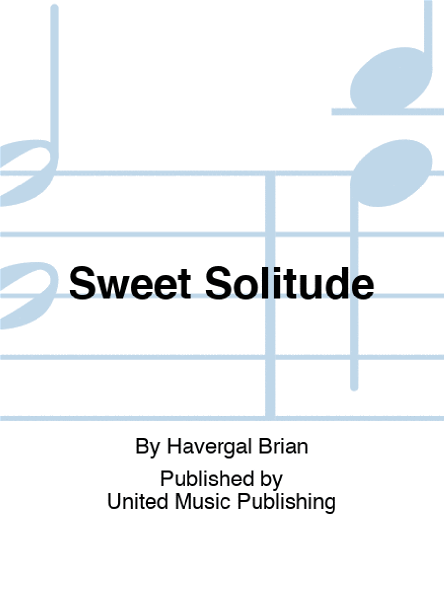 Sweet Solitude Sweet Solitude 4-Part scores gallery preview page 1