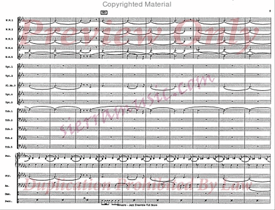 Minuano (six eight) Big Band scores gallery preview page 10