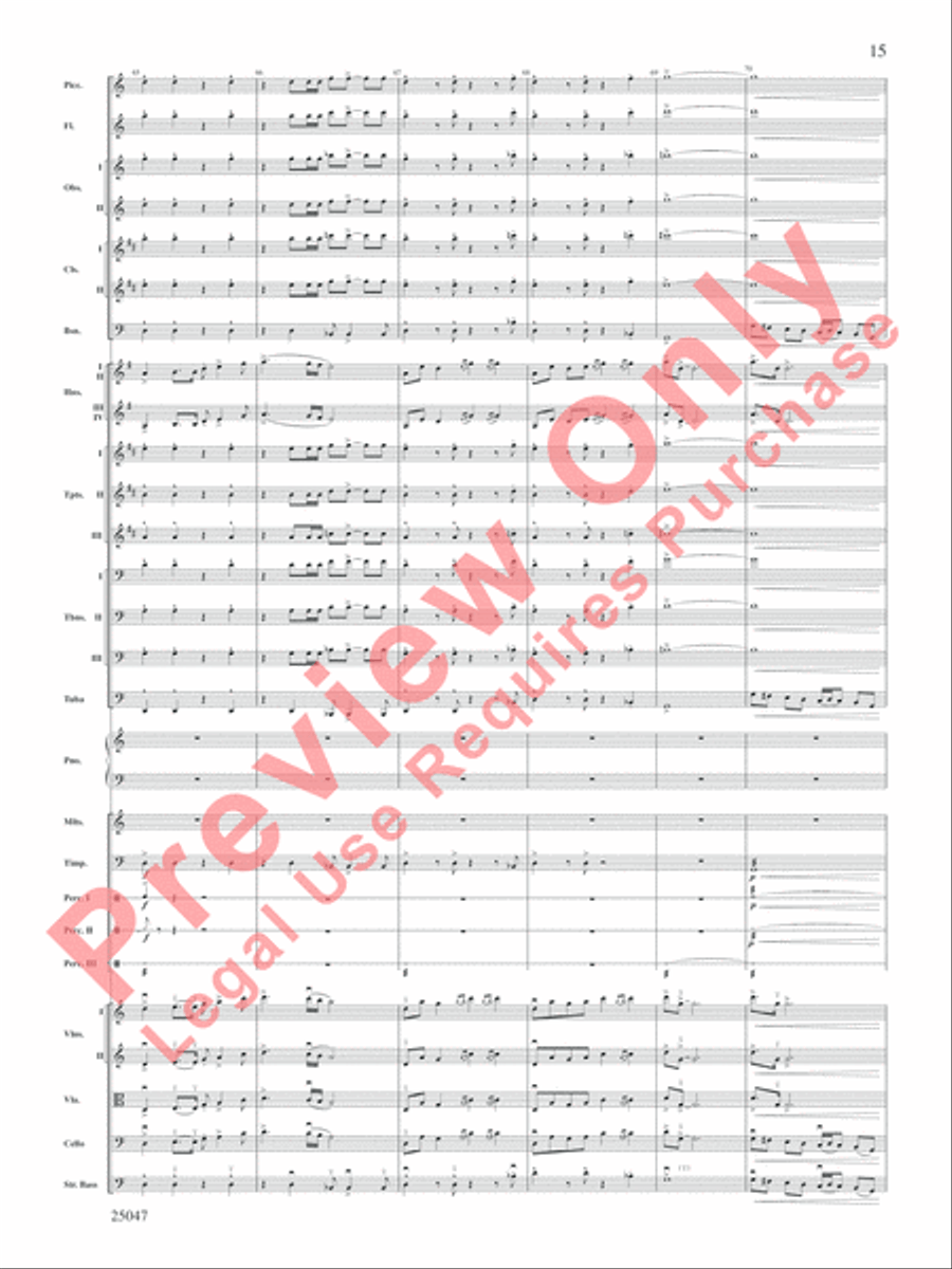 The Winds of Poseidon Full Orchestra scores gallery preview page 16