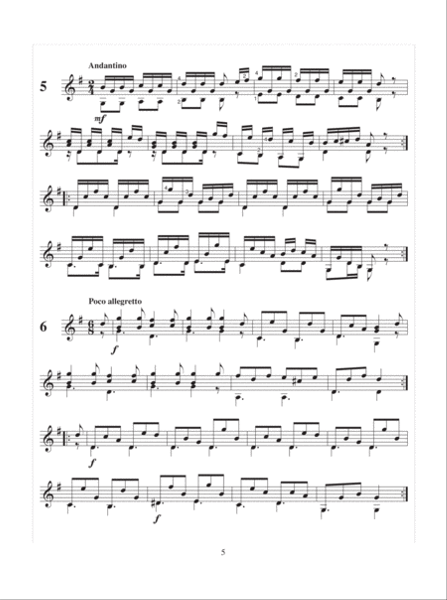 65 Gradually Progressive Pieces and 6 Studies Lute scores gallery preview page 6