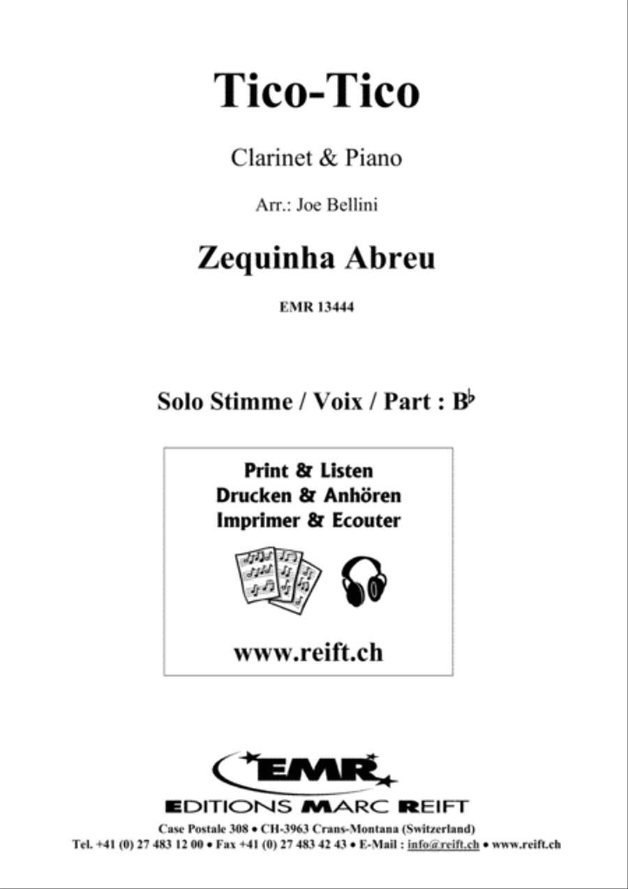 Tico Tico Clarinet Solo scores gallery preview page 2