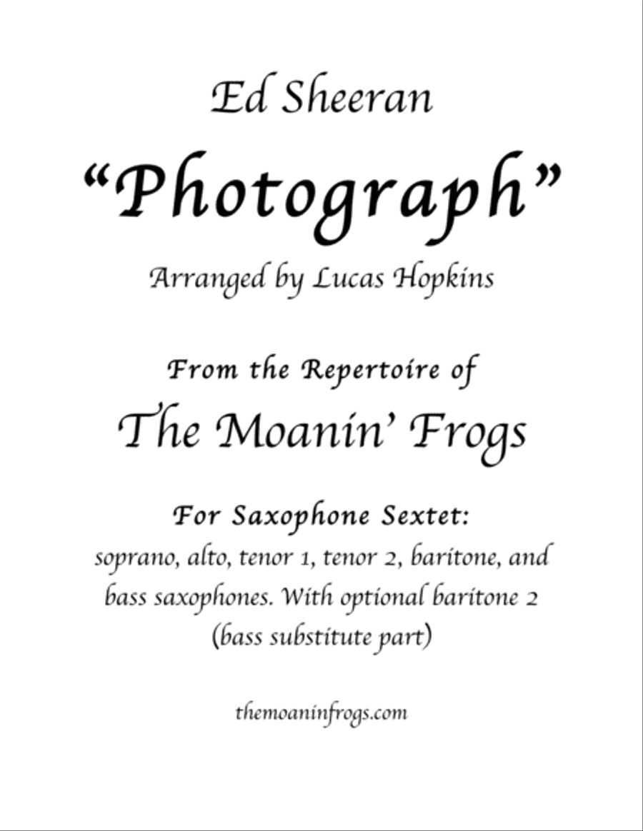 Photograph Small Ensemble scores gallery preview page 1