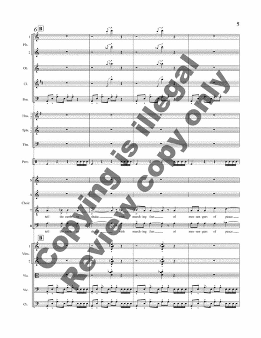 Tell the Earth to Shake (SATB Orchestral Score)