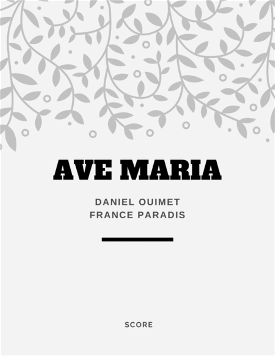 AVE MARIA - score SAT scores gallery preview page 1