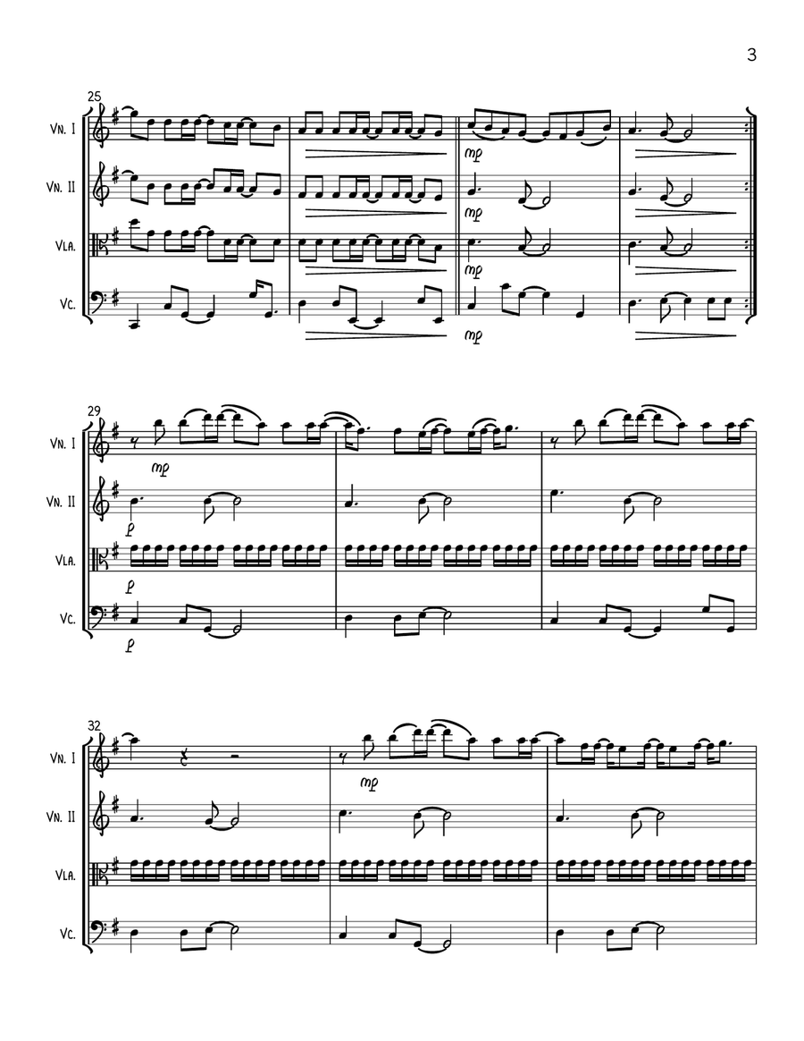 Anti-hero String Quartet scores gallery preview page 3