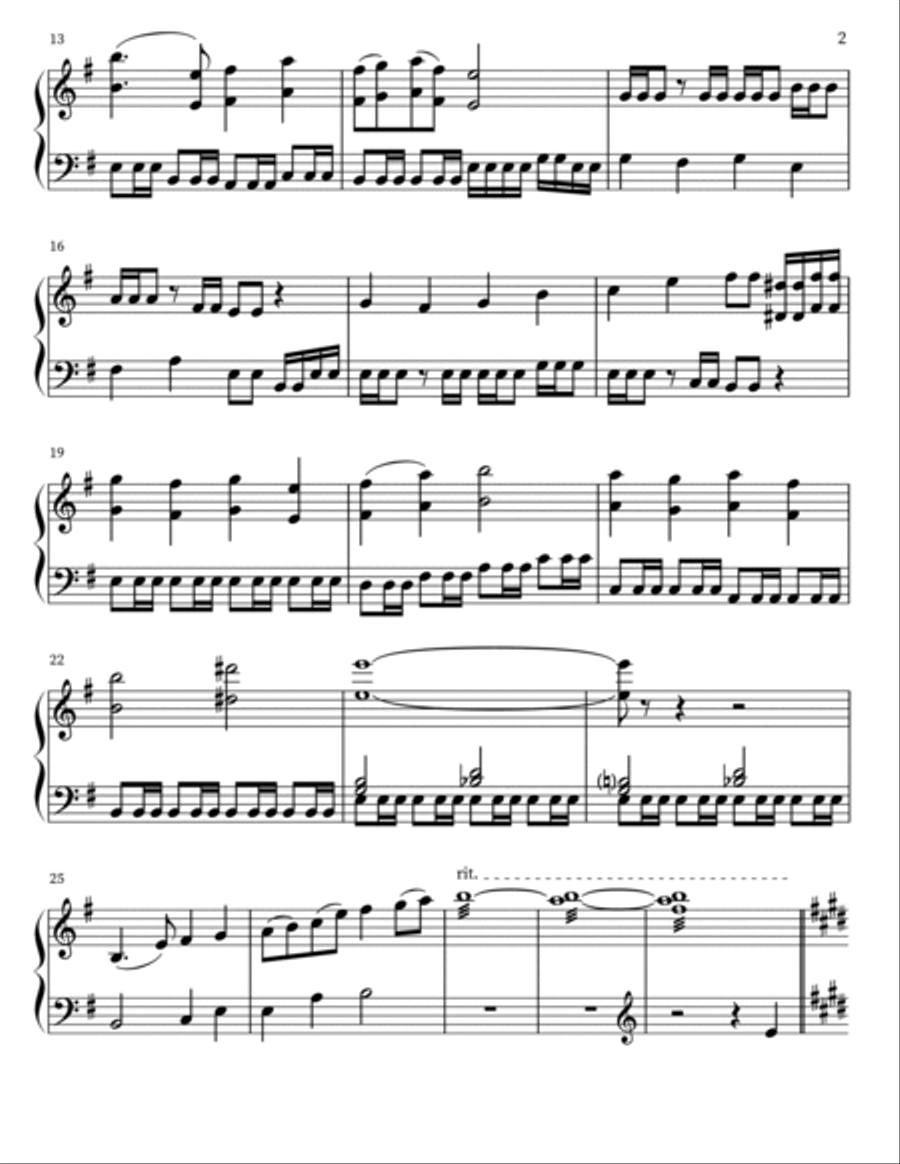 The Legend Of Sleepy Hollow Piano Solo scores gallery preview page 2