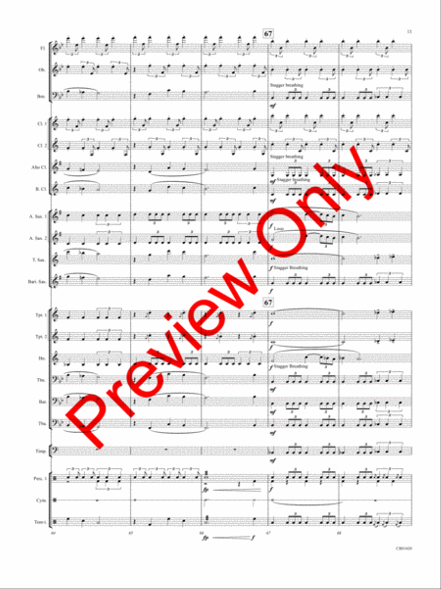 SPQR (Senatus Populusque Romanus ) Concert Band scores gallery preview page 14