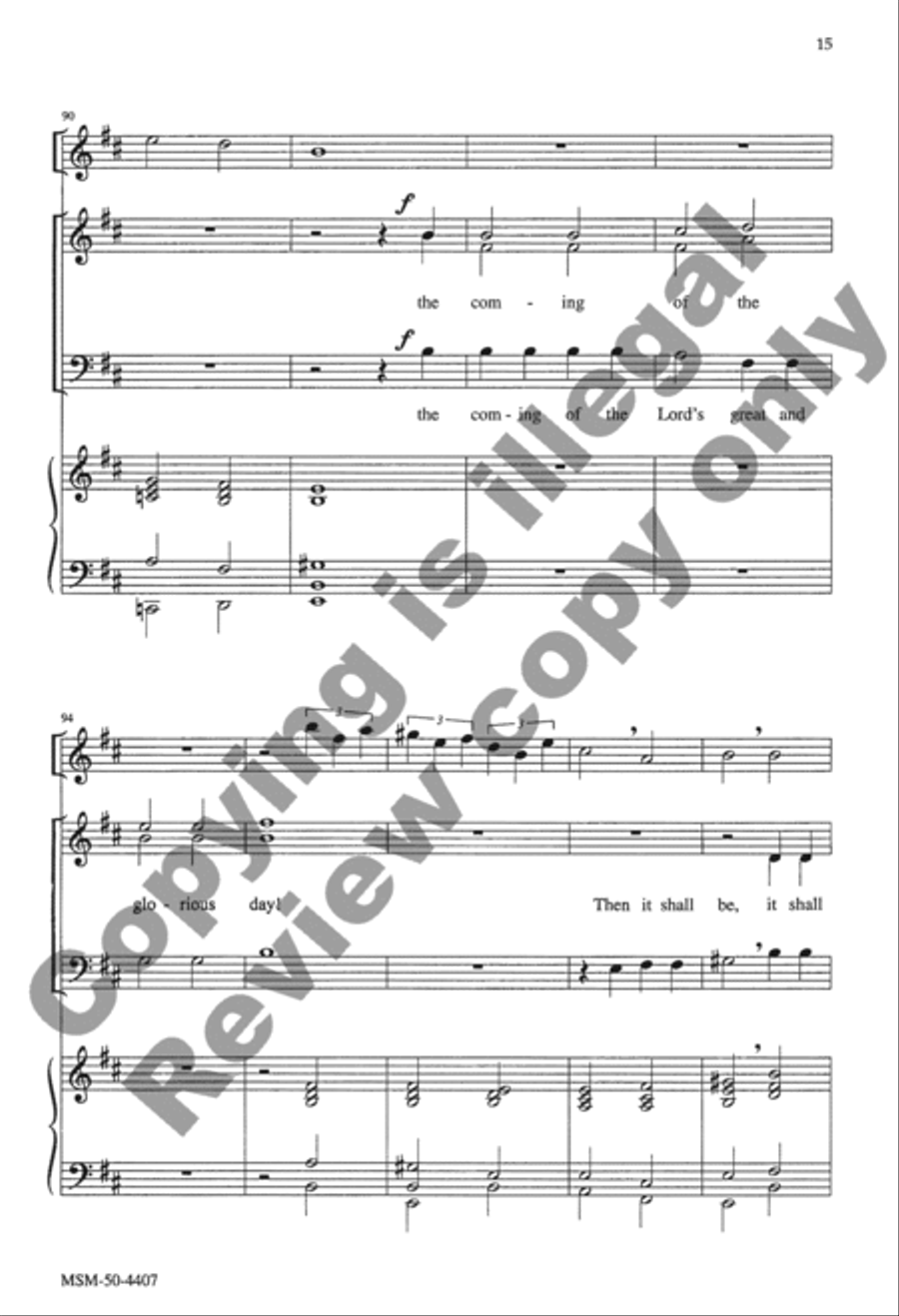 In the Last Days (Choral Score)