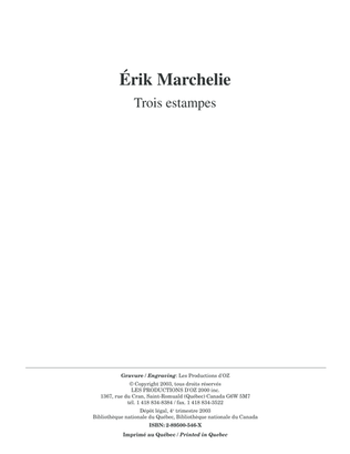 Book cover for Trois estampes