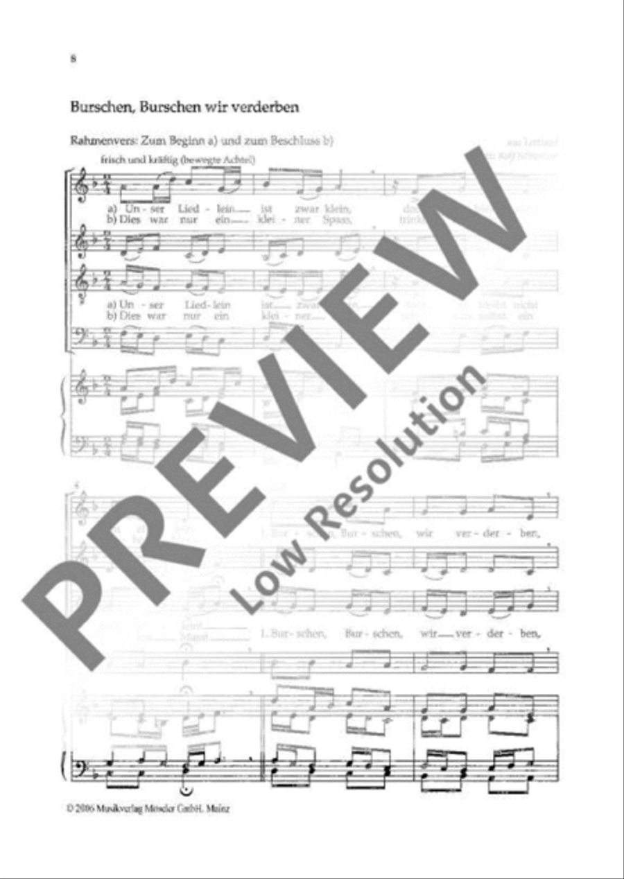 Five Baltic folk songs 4-Part scores gallery preview page 9