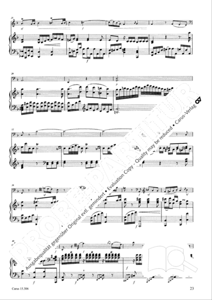 Grand Duo fur Violoncello und Klavier String Duet scores gallery preview page 24