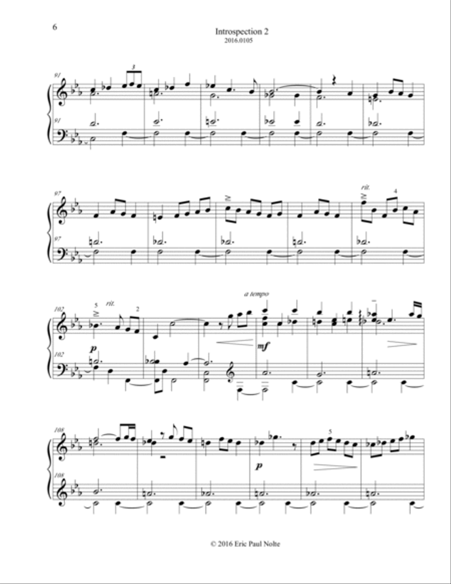 Introspection 2 Piano Solo scores gallery preview page 6