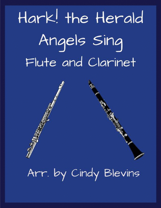 Book cover for Hark! The Herald Angels Sing, for Flute and Clarinet